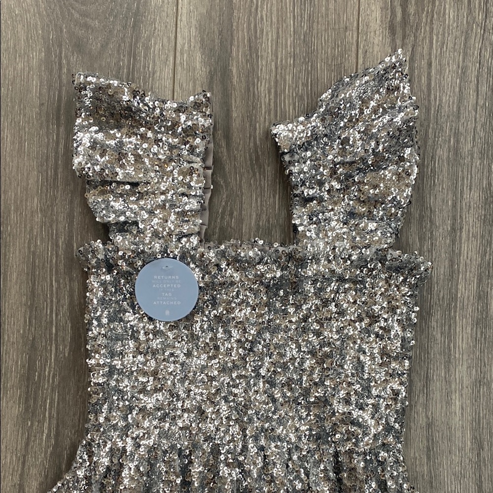 Hill House - NWT! The Collector’s Edition Ellie Nap Dress Silver Sequin - Size S - Picture 2 of 10